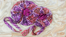 Load image into Gallery viewer, Large Satin Hair bonnet- Large size- 3 prints