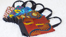 Load image into Gallery viewer, "Red Shell"-African Wax Print Tote Bag