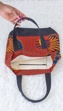 Load image into Gallery viewer, "Red Shell"-African Wax Print Tote Bag