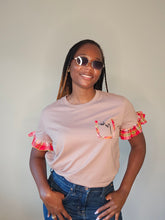 Load image into Gallery viewer, T-shirt Rose Madras- Women
