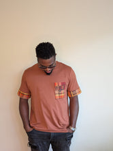 Load image into Gallery viewer, T-shirt Marron Madras- Men
