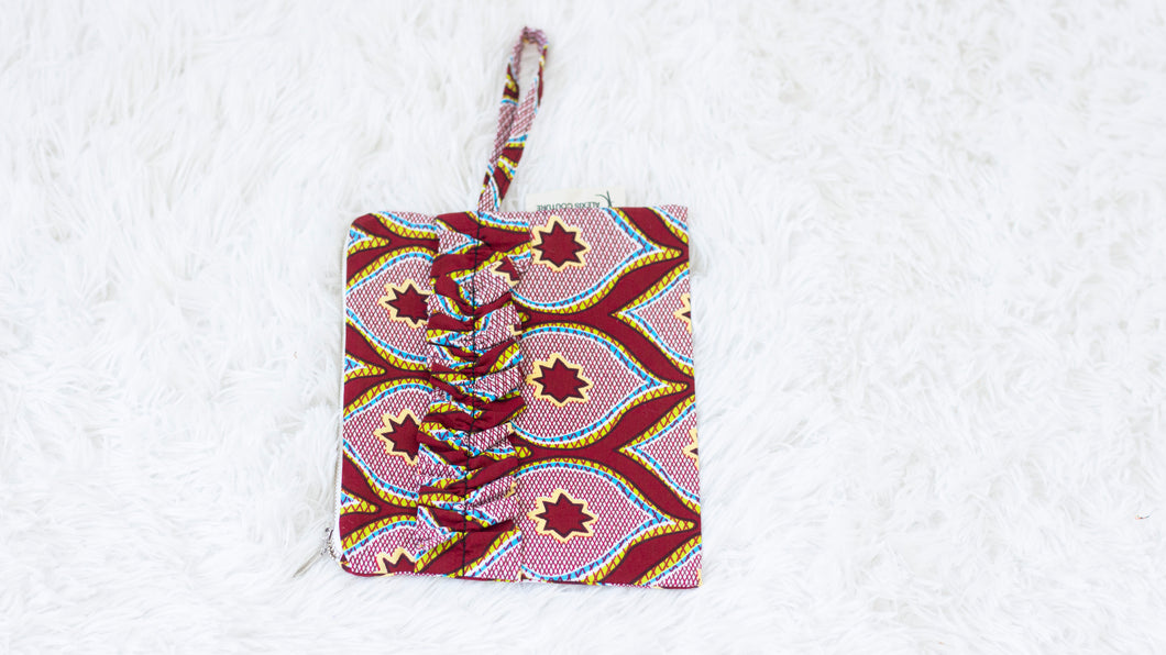 Zipper pouch- African Wax Print- 5 prints