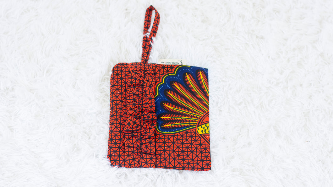 Zipper pouch- African Wax Print- 5 prints