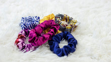 Load image into Gallery viewer, Satin Scrunchies- Medium size- Pack of 6
